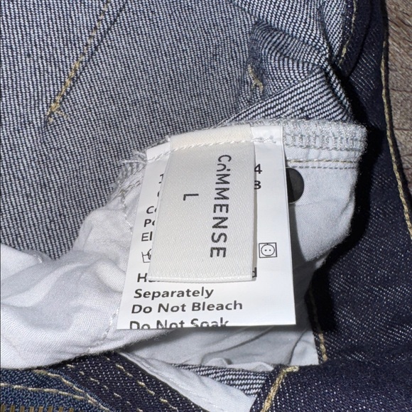 NWT 💙 Commense Wide Leg Denim Dark Wash Jeans in Navy Size Large/8-10 - Picture 9 of 10